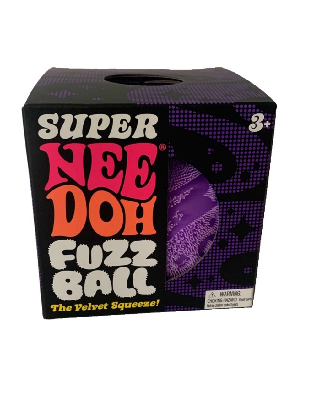 NIB. NeeDoh Super Fuzz Ball The Velvet Squeeze